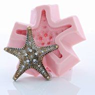 Nobby Star Fish Silicone Mold Food Safe Fondant, Chocolate, Candy, Resin, Polymer Clay, Soap, Wax and Epoxy. Finished... N3