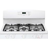 GE JGB650DEFWW 30" White Gas Sealed Burner Range N3