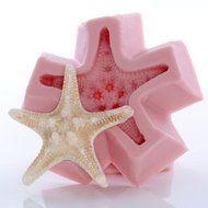 Nobby Star Fish Silicone Mold Food Safe Fondant, Chocolate, Candy, Resin, Polymer Clay, Soap, Wax and Epoxy. Finished... N4