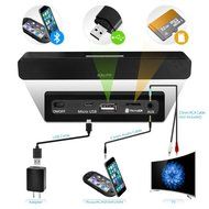 Salute 18-Inch 2.0 Channel Wireless Stereo Bluetooth Mini Sound Bar Speakers with Remote Control , Powerful Crystal...