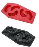 Yunko Teeth shape Ice Cube Ice Lattice Chocolate Mold Halloween Prop Creepy Decoration N2