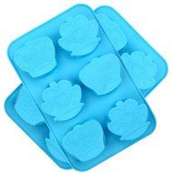 Crystallove Novelty Silicone Cake Mold Muffin Pudding Jelly Bakeware Color Randomly (3pcs, Christmas Style) N21