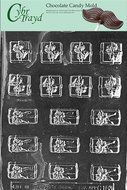 Cybrtrayd C183 2-Size Bite Size Present Life of the Party Chocolate Candy Mold with Exclusive Cybrtrayd Copyrighted...