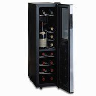 Wine Enthusiast Silent 18-Bottle Dual-Zone Slimline Wine Refrigerator in Black Model#272 03 18 05
