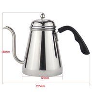 Meelio Stainless Steel Gooseneck Drip Pot ,1 liter (4 1/4 cup) Pour Over Coffee Drip Kettle,Works on Regular and... N9
