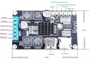 XINY TPA3116D2 Bluetooth digital amplifier board Max dual-channel 2X50W Bluetooth audio receiver amplifier Support... N5