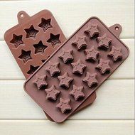 Sher 15 Hole Donuts Pentagram Shape Cake Ice Jelly Chocolate Molds N3