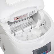 Ivation IVA-ICEM25WH Portable Ice Maker with LCD Display, White