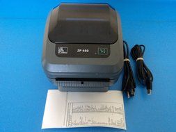 Zebra ZP 450 USB Thermal Label Printer with Cables ZP450-0501-0006A