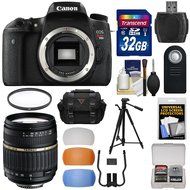 Canon EOS Rebel T6s Wi-Fi Digital SLR Camera Body with 18-200mm XR Lens + 32GB Card + Case + Filter + Tripod +...