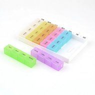 Puraid(TM) 1Set 7 Day Pill Medicine Dispenser Organizer Case with 28 compartments Tablet Box New