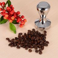 BlueFire 51mm American Convex Base Stainless Steel Coffee Tamper Barista Espresso Tamper N5