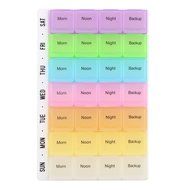 Puraid(TM) 1Set 7 Day Pill Medicine Dispenser Organizer Case with 28 compartments Tablet Box New N2