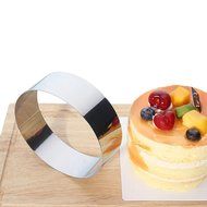 SUNLIGHTAM Set of 6 Stainless Steel 6 Sizes Round Molding Plating Forming Cake Mousse Rings Cookie Cutters DIY... N8