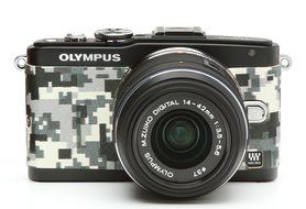 Japanhobbytool Olympus Pen E-PL5 &amp; E-PL6 Camera Leather Decoration Sticker Leica1 type 4008 Black