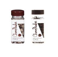 Chocomaker Inc. Marbled Chocolate Curls &amp; Dark Chocolate Curls 1.25 Oz. Each (2 Pack)