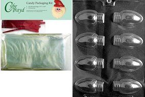 Cybrtrayd MdK25R-C431 Christmas Lights Christmas Chocolate Mold with Packaging Kit