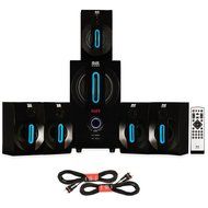 Blue Octave B52 Home Theater Powered 5.1 Bluetooth Speaker System with FM and 2 Extension Cables N2