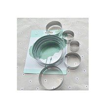 Anyana 9pcs set Circle Petals Stainless Steel Cookie Cutter Cake Mould Tool Kitchen Tool Sugar Paste Baking Mould... N2