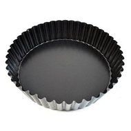 Generic World Cuisine Fluted Non-Stick Tart Mold with Removable Bottom 9.5 Inch Depth