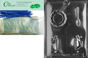 Cybrtrayd D078 Tea Cup Chocolate Candy Mold with Exclusive Cybrtrayd Copyrighted Chocolate Molding Instructions