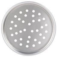 American Metalcraft HA2008P 8" x 1/2" Perforated Heavy Weight Aluminum Tapered / Nesting Pizza Pan N2