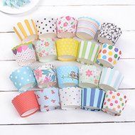50pcs/lot, Round Flower and Heart Baking Cups,candy Cups,nut Cups,cupcake Liners,treat Favors N6