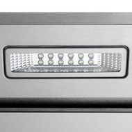 AKDY 36" Island Mount Stainless Steel Kitchen Vent Ducted Range Hood LED Display Touch Control N6