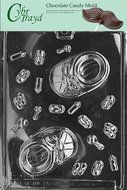 Cybrtrayd B022 Pour Bootie Baby Chocolate Candy Mold