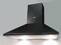 Range Hood Wall Mounted Black 36" CH-105-CS-BLK NT AIR. Made in Italy. N3