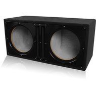 Belva Dual 12-inch Car Subwoofer Box Sealed and Ported 3/4-inch MDF Prelined Polyfil Includes Custom Blue Baffle...