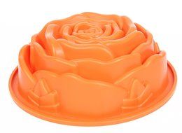 FreshGadegtz Silicon Baking pan rose - 24 cm &Oslash; - Silicon baking dish - Cake tin Rose mould - Cake baking mould... N3