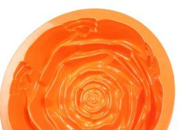 FreshGadegtz Silicon Baking pan rose - 24 cm &Oslash; - Silicon baking dish - Cake tin Rose mould - Cake baking mould... N4