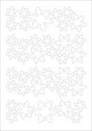 Pre Cut 40 Edible Cake Decoarations 3 sizes White and blue snow flake for decorating Cakes, Cookies, Cupcakes,...