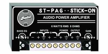 RADIO DESIGN LABS ST-PA6 RDL SIX-WATT UTILITY AMPLIFIER, FREQUENCY RESPONSE: 35 HZ-20 KHZ, THD: .35 %, INPUT:...