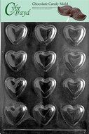 Cybrtrayd V078 Medium Heart Chocolate Candy Mold with Exclusive Cybrtrayd Copyrighted Chocolate Molding Instructions