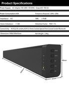 LonPoo 615 Premium 60-Watt 40" inch Sound Bar for Flat Screen TVs with Bluetooth, Auxiliary, Optical &amp; Coaxial... N2