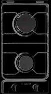 Verona VECTG212FDE 12&quot; Gas Cooktop With 2 Sealed Burners Front Controls Electronic Ignition Emerald Steel Grates...