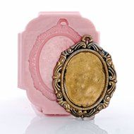 Cameo Cabachon Setting Mount Silicone Mold Food Safe Fondant, Chocolate, Candy, Resin, Polymer Clay, Jewelry,... N2