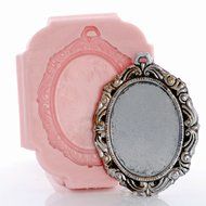 Cameo Cabachon Setting Mount Silicone Mold Food Safe Fondant, Chocolate, Candy, Resin, Polymer Clay, Jewelry,... N4