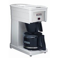 Home Pourover Brewer, Stainless Steel Hot Water Tank, 10 Cup, White