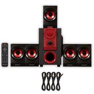 Theater Solutions TS521 Home Theater 5.1 Speaker System Powered and 4 Extension Cables