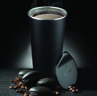The Asobu Caf&eacute; Latte Stainless Steel Coffee Take to Go Tumbler 16 ounce (Black) N6