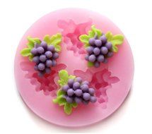 Luxbon Grape Figure Candy/Ice/Cake/Chocolate/Sugar Craft Fondant Mold/Tray Silicone Decorating Tools Randomly...