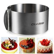 Cade Stainless Steel 6 to12 Inch Adjustable Cake Mousse Mould Cake Baking Cake Decor Mold Ring N17