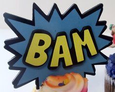 Big Hero 6 Deluxe 21 Piece Cupcake Topper Set Featuring 6 Big Hero Party Cake Rings, Soccer Ball, Bam &amp; Pow Signs...