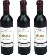 Mini (3.5&quot;) Red Wine Bottle Cupcake Toppers/Cake Decorations - 12 pc