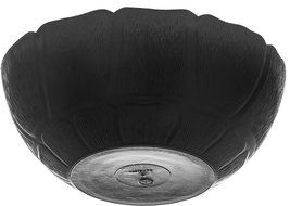Carlisle 690903 Petal Mist Polycarbonate Bowl, 2.4 qt. Capacity, 9 x 3.5", Black (Case of 12) N4