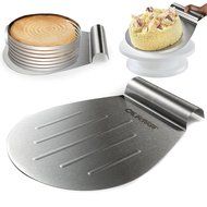 Cade Stainless Steel 6 to12 Inch Adjustable Cake Mousse Mould Cake Baking Cake Decor Mold Ring N22