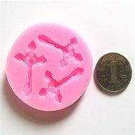 Y&amp;XL&amp;H Three holes Cross of Jesus Fondant Mold Cake Decoration Mold